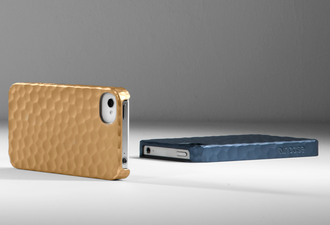 Incase hammered case, installed on iPhone